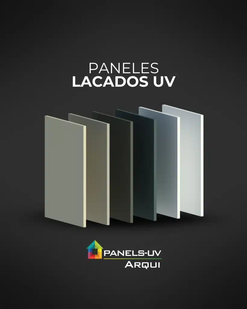 Paneles lacados UV - Arqui store