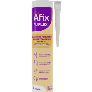 AFIX PEGADIT PU FLEX GRIS PRESENTACIÓN COLOR GRIS TUBO 300 ML